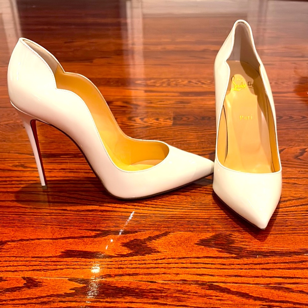 Christian Louboutin White Classic Heels